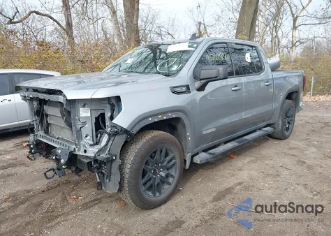 2025 GMC Sierra 1500 4Wd Short Box Elevation With 3Sb from USA, damaged, VIN 1GTUUCED2SZ107679